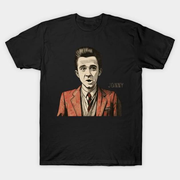 johnny cash funny illustration T-Shirt by Jackystore